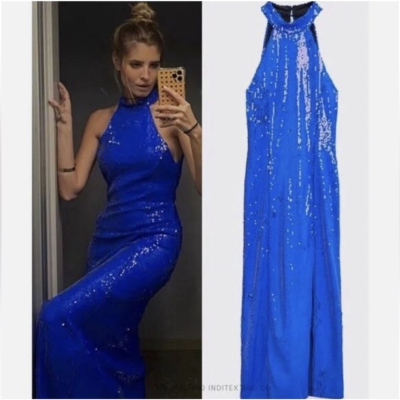 Zara sequins dress with slit - Picture 5 of 6